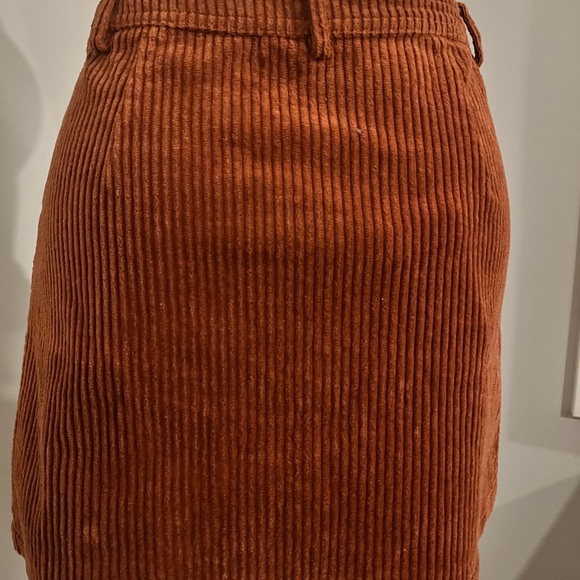 Sessun Simone Corduroy Brown Tierra Mini Skirt - Picture 2 of 6